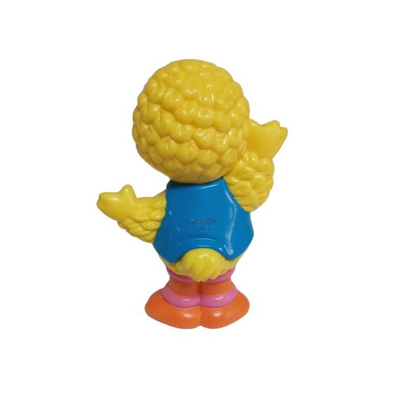 Sesame Street Elmos Big Bird Cake Topper Toy 3" 1996 Waving Jim HensonTYCO - Picture 9 of 10